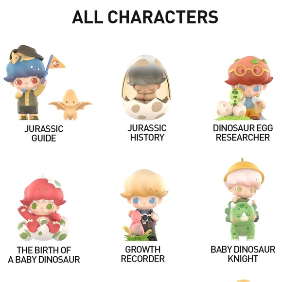 *BUY NOW* POP MART DIMOO Jurassic World Series Vinyl Figures - CONFIRMED FIGURES - Picture 8 of 9